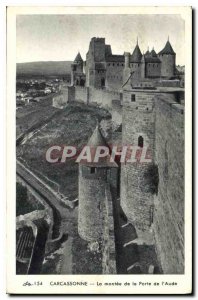 Old Postcard Carcassonne la Montee the Aude Gate