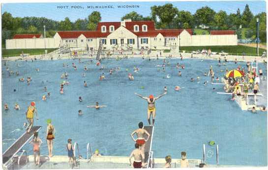 Hoyt Swimming Pool in Milwaukee, Wisconsin, WI,  Linen