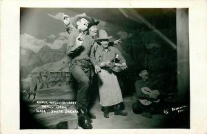 SD, Wall, South Dakota, RPPC, Wall Drug Store Chuck Wagon Quartet,Rushmore Photo