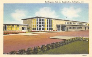 Burlington's Rail and Bus Station Burlington, Iowa USA