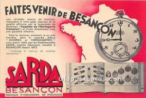 Sarda Besancon Advertising Unused 