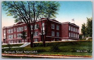 K27/ Portsmouth Ohio Postcard c1910 Scioto Co The Lincoln School 106