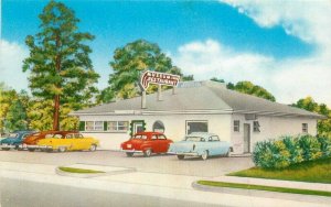 Autos Gounari's Museum Inn Restaurant Postcard Warwick Virginia Texas 20-13766