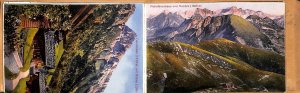 Leporello book folder 10 vintage scenic views of Oberstdorf Germany