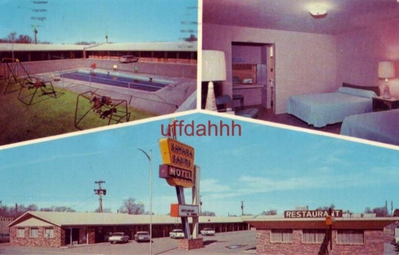 SAHARA SANDS MOTEL 1973 Hi-Way 66 TUCUMCARI, NM. 1973 Mr and Mrs M M Whittington