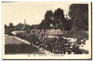 Old Postcard Cabourg The Public Garden