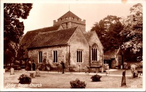 RPPC Stoke Poces Church postcard Buckinghamshire England
