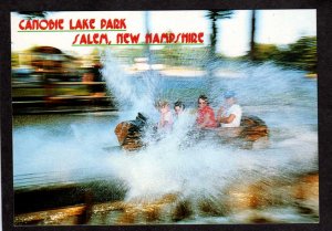 NH Canobie Lake Amusement Park Log Flume Ride Salem New Hampshire Postcard