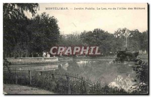 Postcard Old Montelimar Public Garden Lake saw I & # 39Allee of Melezes