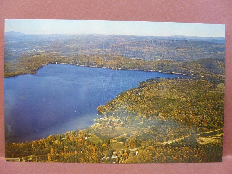 Old Postcard NH Spofford Aireview of Lake Spofford