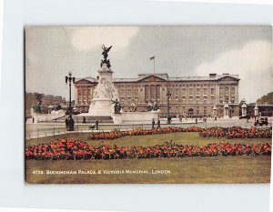 Postcard Buckingham Palace & Victoria Memorial London England