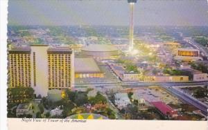 Texas San Antonio Tower Of The Americas Night View