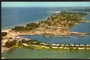 Florida CLEARWATER Aerial View The Yacht Basin and Marina pm1960 Chrome