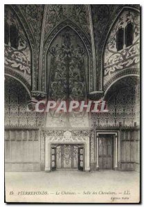 Old Postcard Pierrefonds Castle Knights Hall