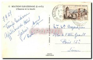 Old Postcard Boutugny on Essonne Essonne S and O and the mill