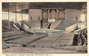 Vintage Postcard 1920's Amphitheatre Assembly Grounds Chautauqua Lake New York