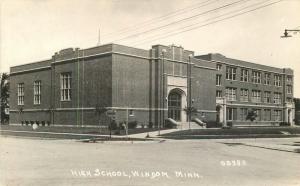 1920s High School Windom Minnesota  #05383 RPPC Photo Postcard 13185