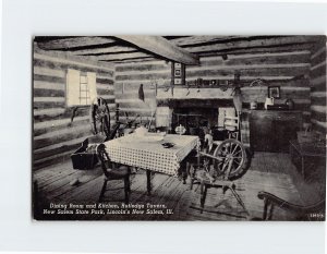 Postcard Dining Room and Kitchen, Rutledge Tavern, New Salem State Park, I