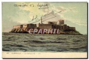 Old Postcard Marseille Le Chateau D'If