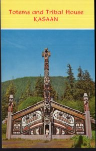 Alaska KASAAN Totems and Tribal House Carvings tell Story of Family - Chrome