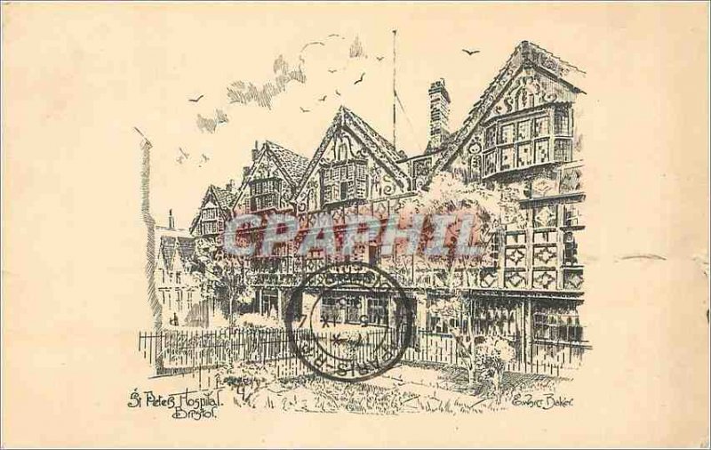 'Postcard Old St. Peter''s Hospital Bristol'