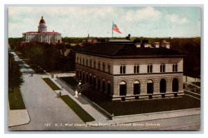 US Mint and State Capitol Denver Colorado CO UNP DB Postcard E19