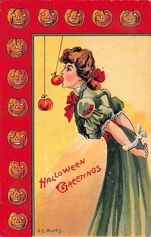 Artist E.C. Banks Halloween PU 1908 light wear