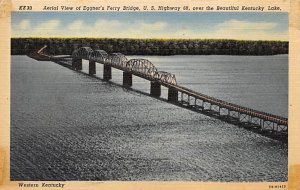 Aerial View of Eggner's Ferry Bridge US Highway 68 over the beautiful Kentuck...