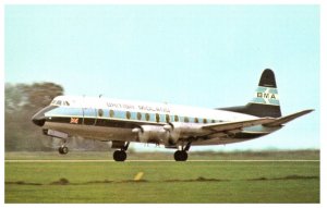 British Midland Airways Viscount Series 810 Airplane Postcard