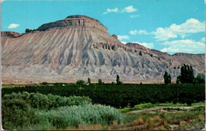 Colrado River Valley Mt Garfield and Fruit Orchards