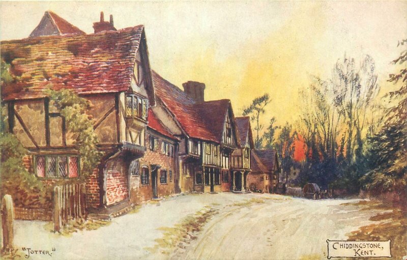 Postcard UK England Chiddingstone Kent Jotter