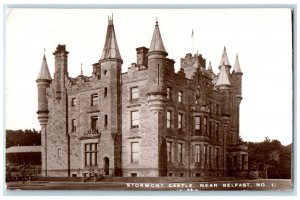 1911 Stormont Castle Near Belfast No. 1 Northern Ireland RPPC Photo Postcard