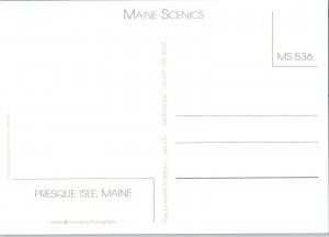 Aerial View Presque Isle Maine Postcard