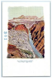 c1960's From Bright Angel Point Scene Grand Canyon Arizona AZ Embossed Postcard