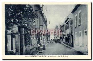 Old Postcard Langrune Sur Mer Street Sea