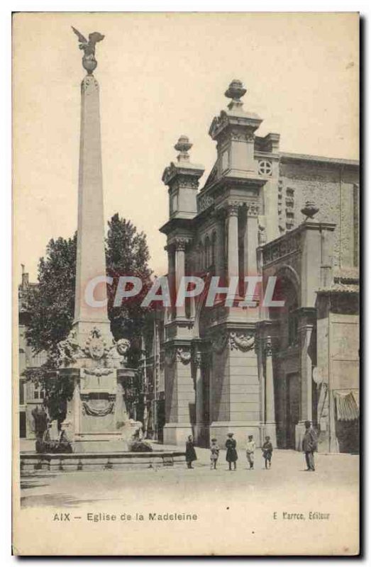 Postcard Old Aix Madeleine Church