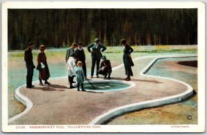 1927 Handkerchief Pool Yellowstone Park Wyoming Hot Springs Posted Postcard