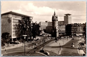 Frankfurt Am Main Am Eschenheimer Turm Germany RPPC Photo Postcard