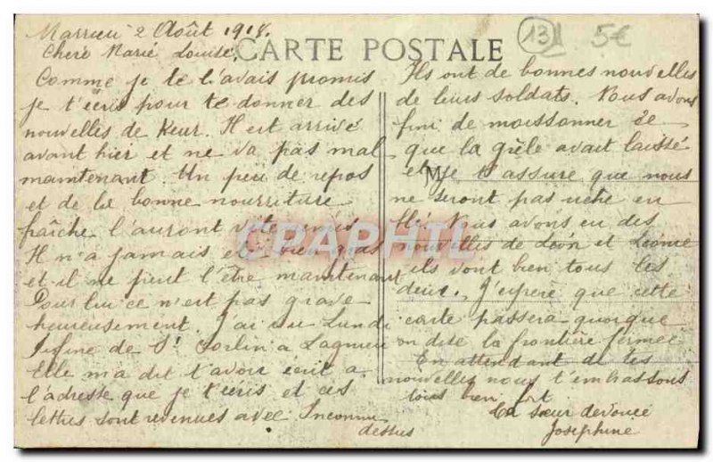 Old Postcard Marseille Corniche Promenade