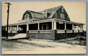 Postcard Wildwood Holly Beach Inlet NJ c1910s Rio Grande Inn Defunct