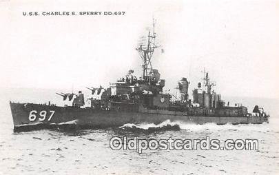 USS Charles S Sperry DD697 US Atlantic Fleet Unused 