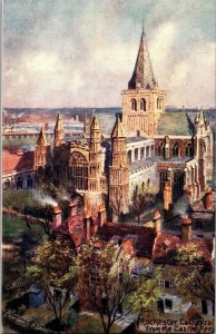 Tucks 7024 Rochester Cathedral from the Castle Kee Vintage Postcard G67