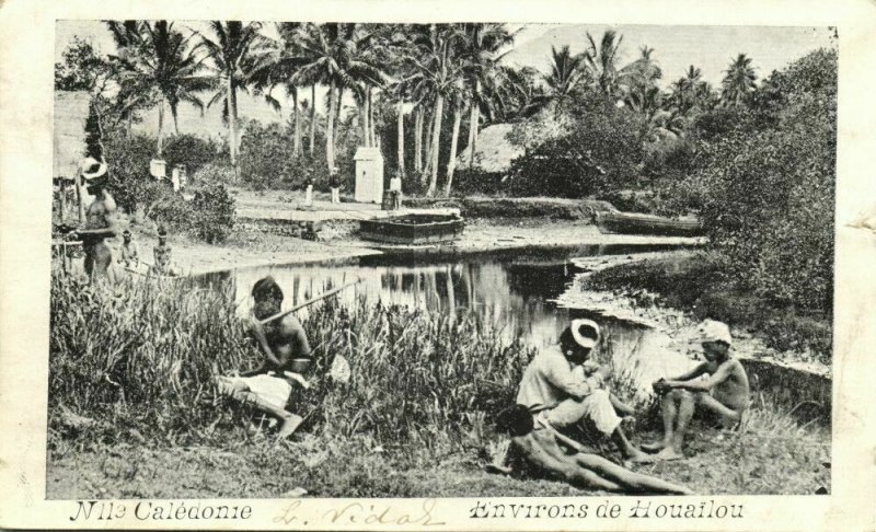 new caledonia, HOUAÏLOU, Native Kanak People (1905) Postcard