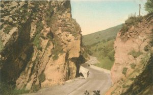 California Santa Barbara Gaviota Albertype hand colored 1920s Postcard 22-1506