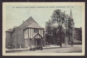 St Jerome's Catholic Church,Oconomowoc,WI Postcard 