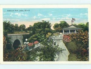 Unused W-Border PARK SCENE Joliet Illinois IL r7619@