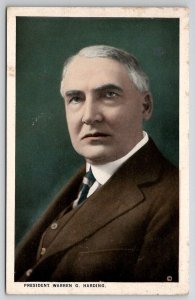 US President Warren G Harding Portrait Postcard C30