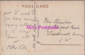 Genealogy Postcards - 2 x Kimber, 19 Trefoil Road, Wandsworth, London GL2367