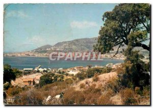 Postcard Modern Charm and colors of Corsica Ajaccio Aspreto taking general vi...