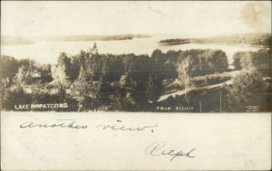 Lake Hopatcong NJ From Breslin c1910 Real Photo Postcard
